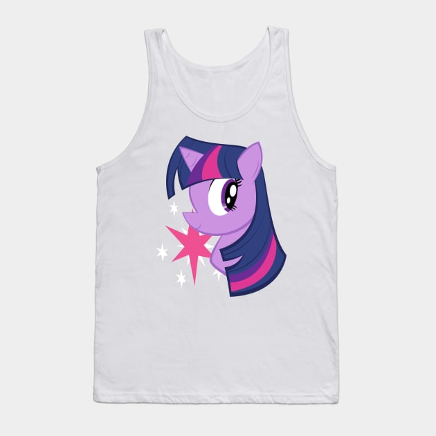 Pony Head: Twilight Sparkle Tank Top by soldominotees